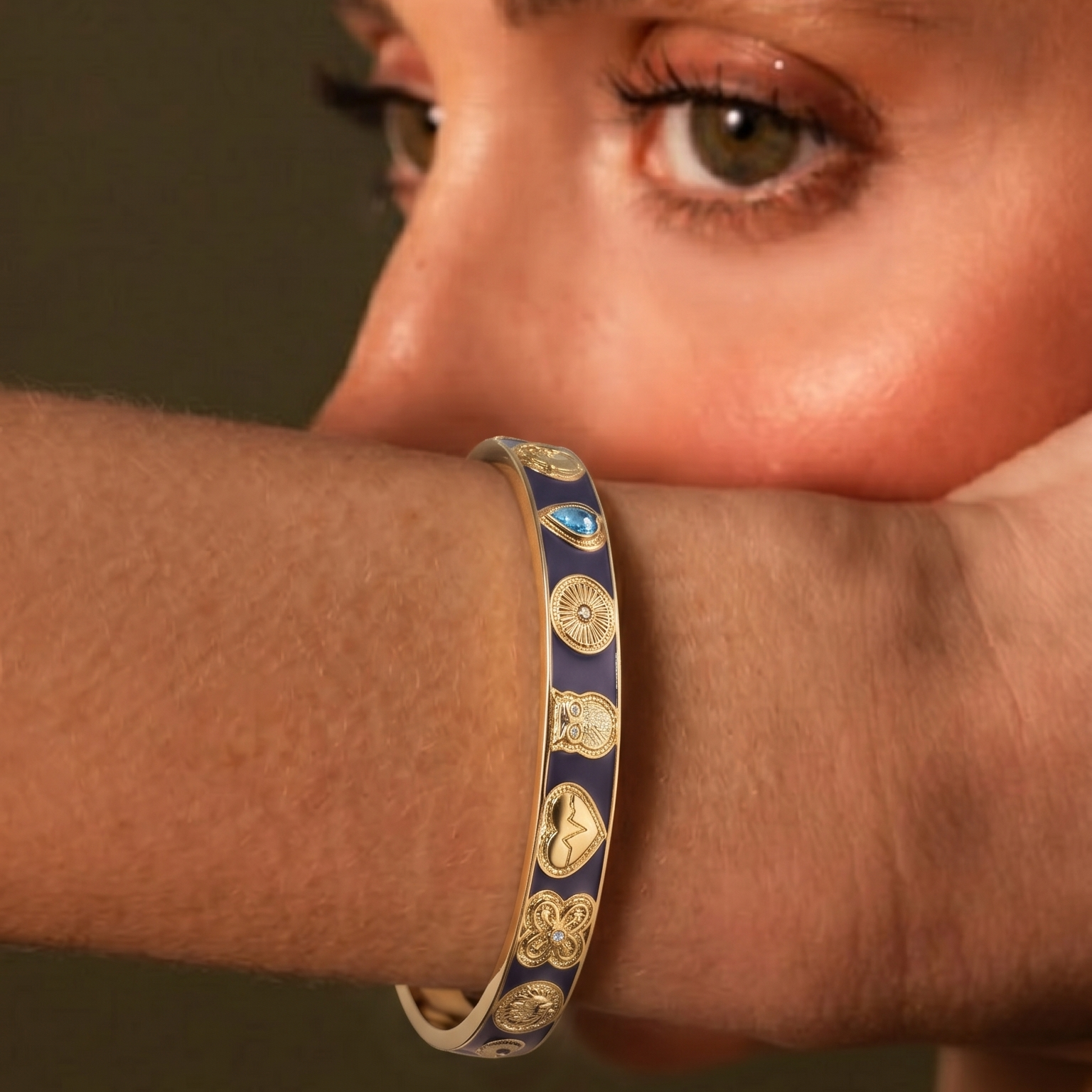 Global Goals Bangle Blue