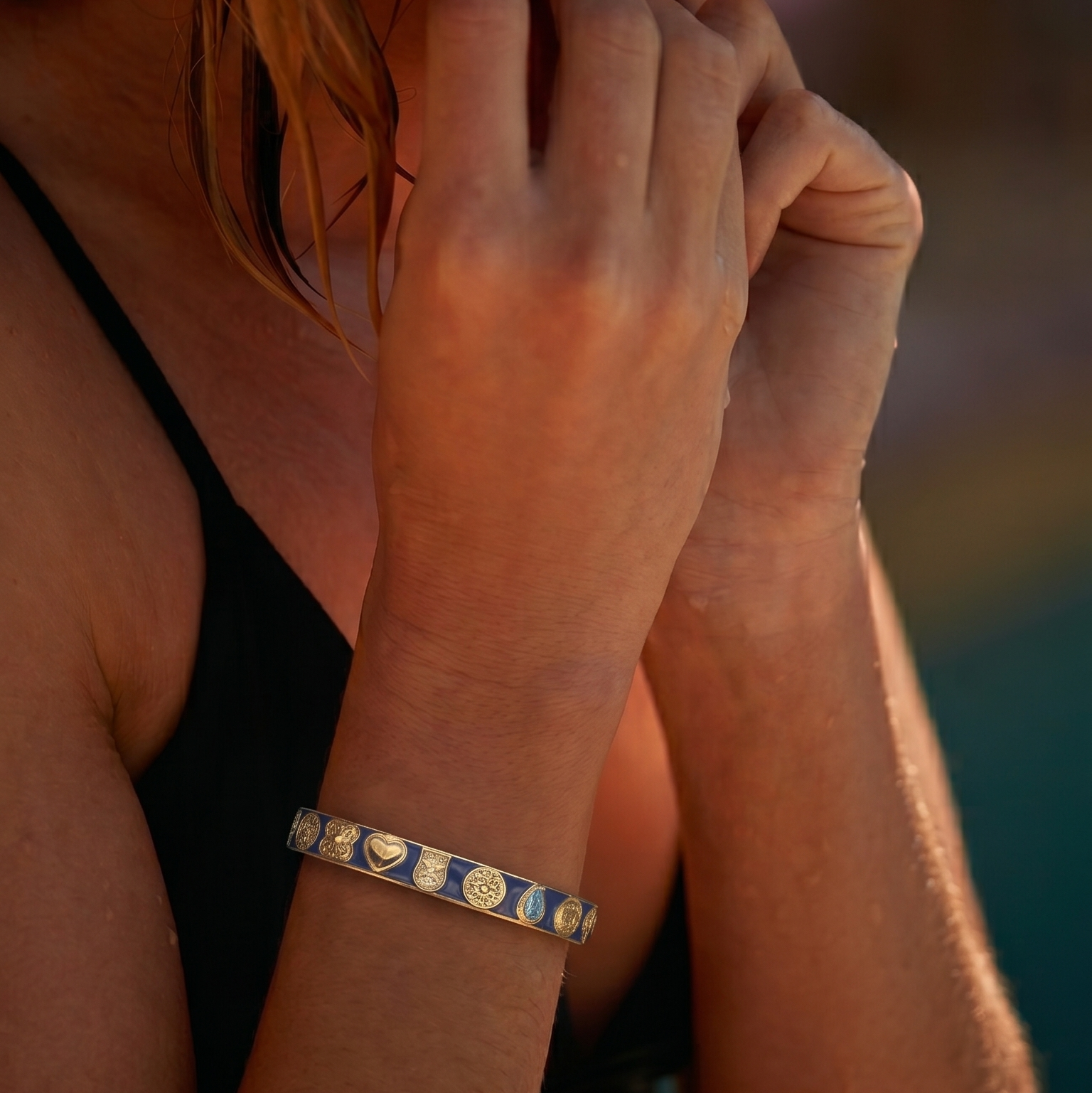Global Goals Bangle Blue