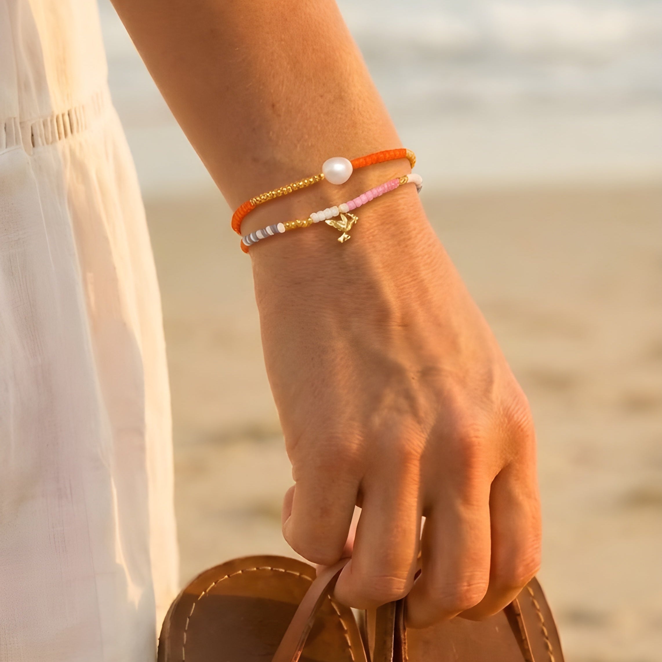 Sunset Pearl Bracelet