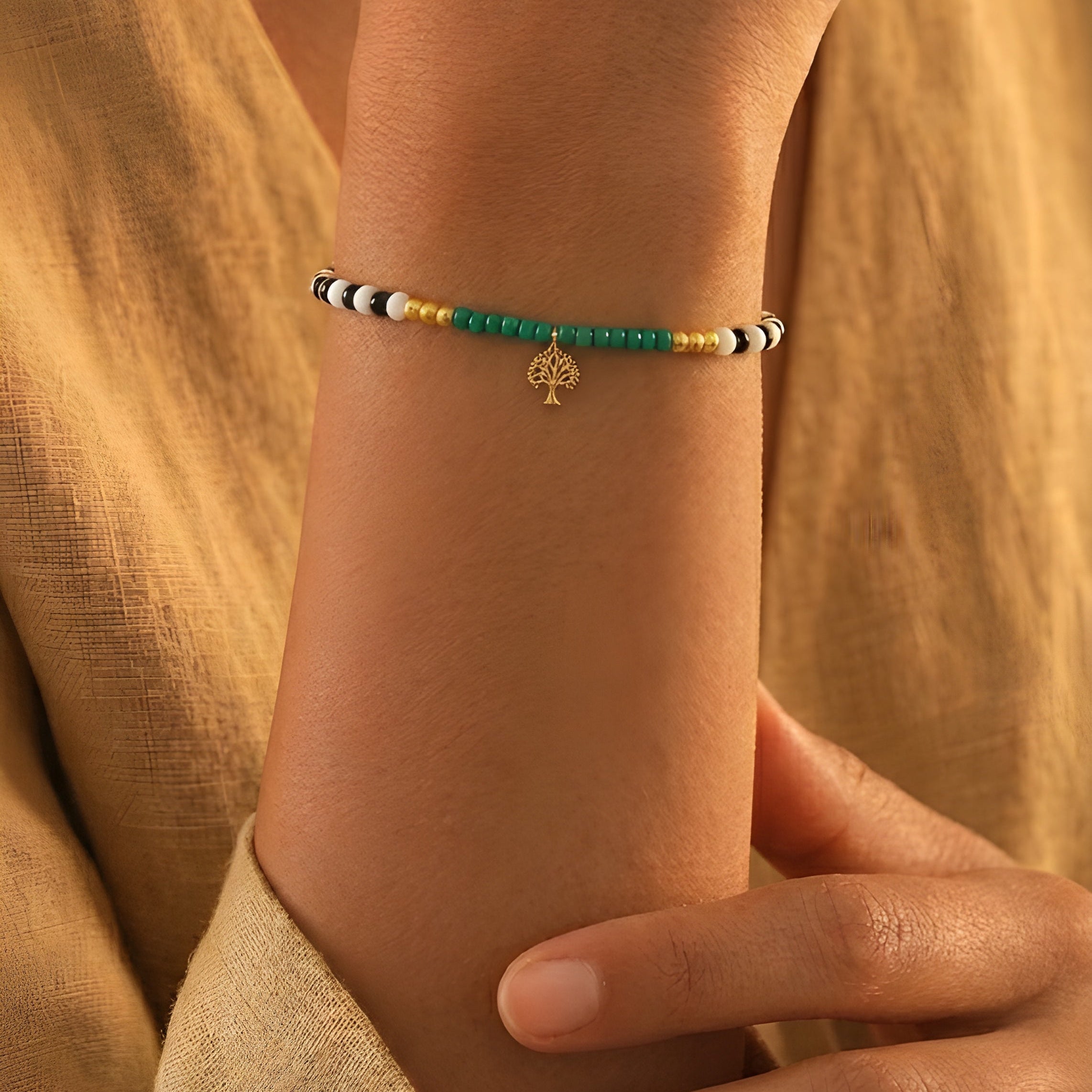 Oak of Life Bead Bracelet