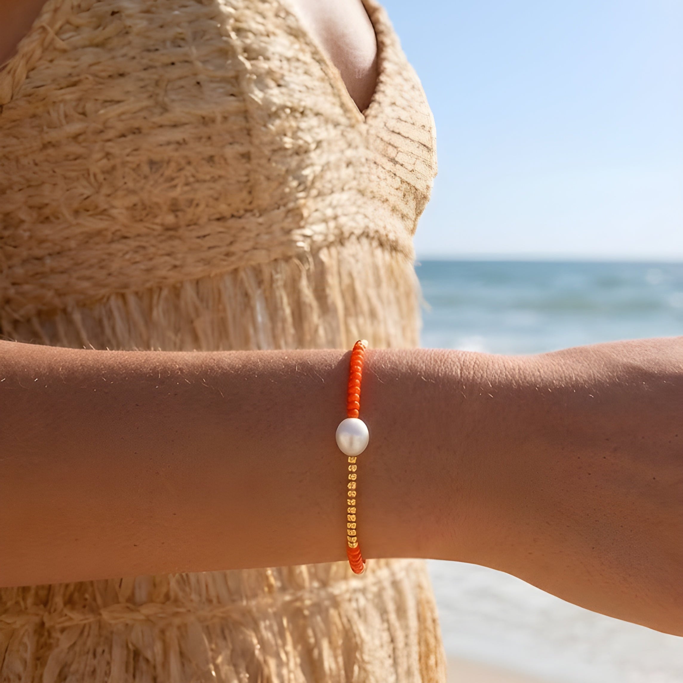 Sunset Pearl Bracelet