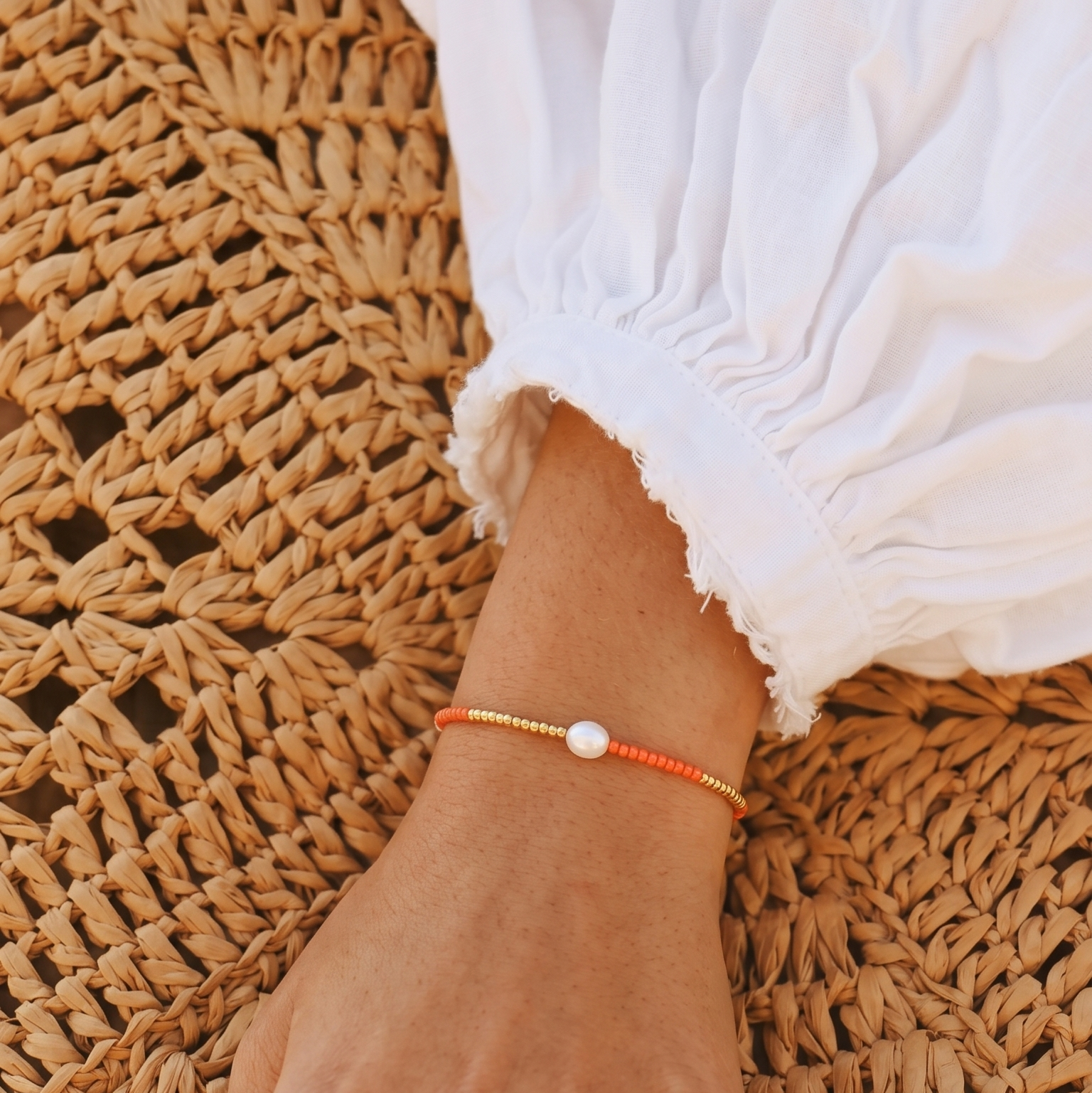 Sunset Pearl Bracelet