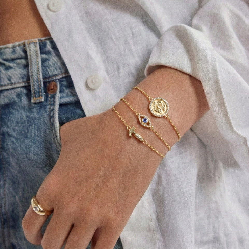 Sparkly Eye Bracelet