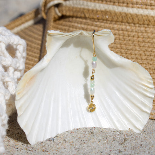 Innovation beaded Chain Earring