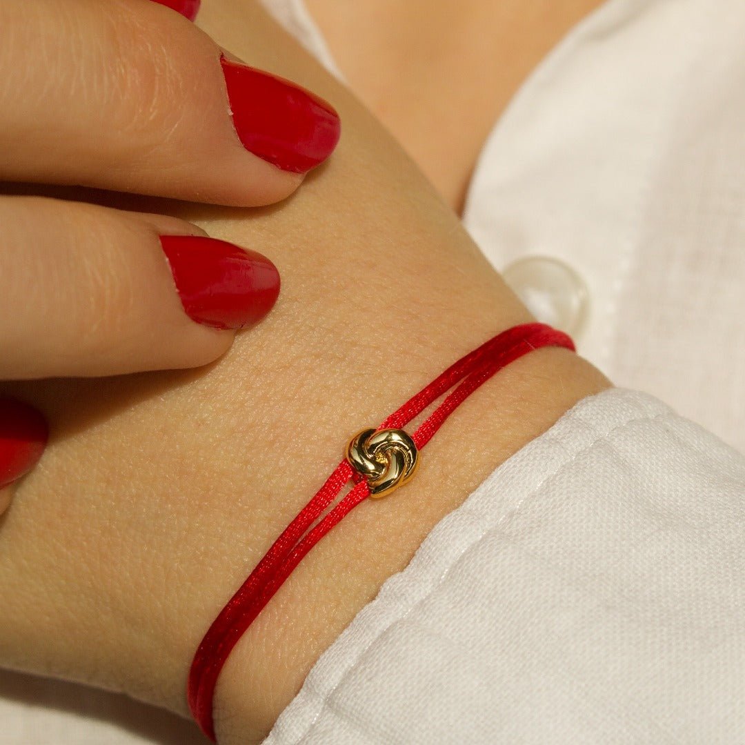 Knot Red String Bracelet - With Love Darling