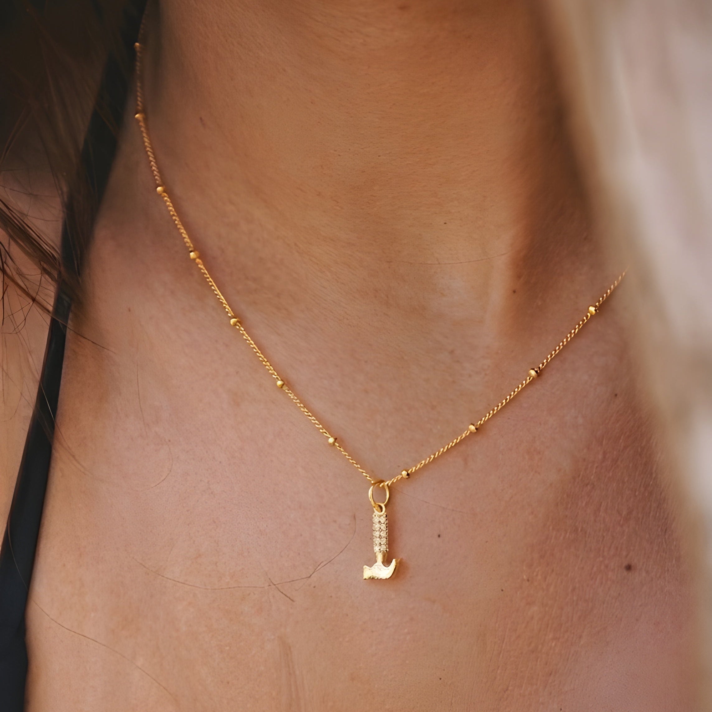 Hammer Necklace Diamond