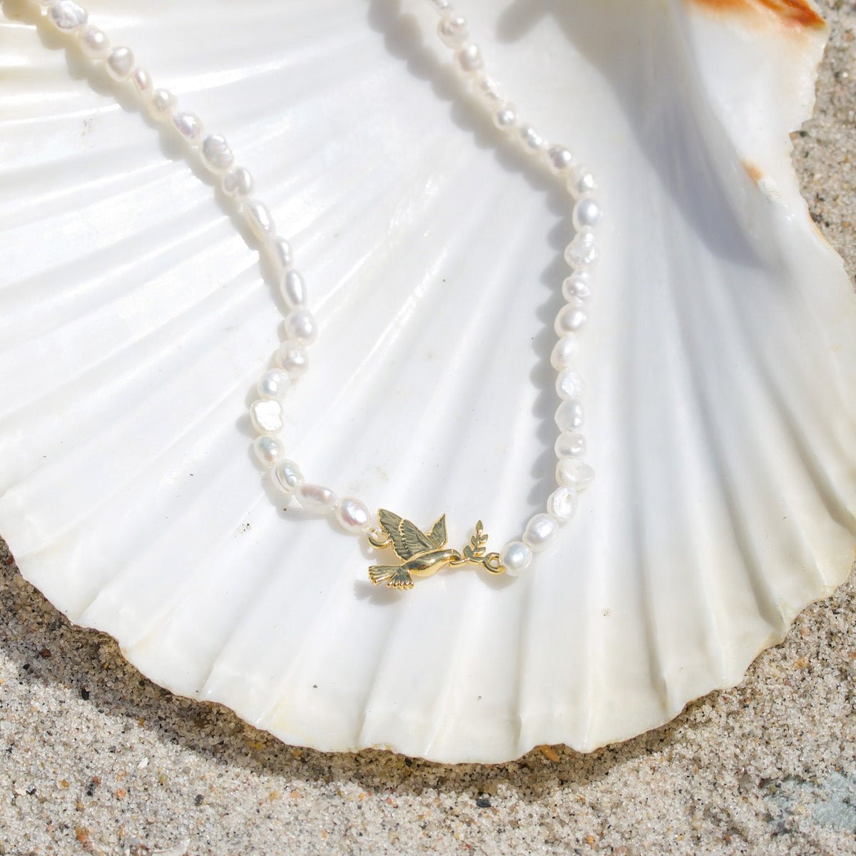 Peace 🕊️ Pearl Necklace