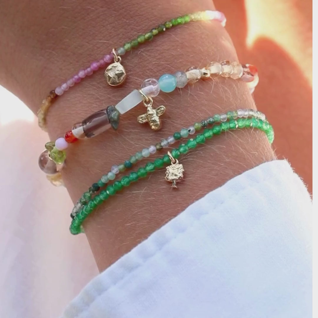 Mother Earth 🌍 Tourmaline Bead Bracelet