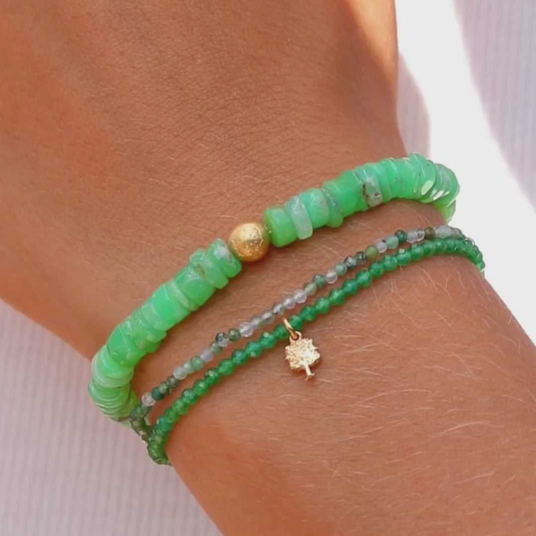 Tree of Life 🌳 Crystal Wrap Pearl Bracelet Success