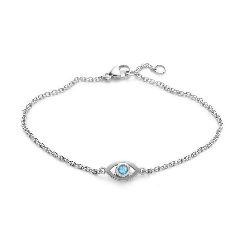Blue Topaz Eye Bracelet - With Love Darling