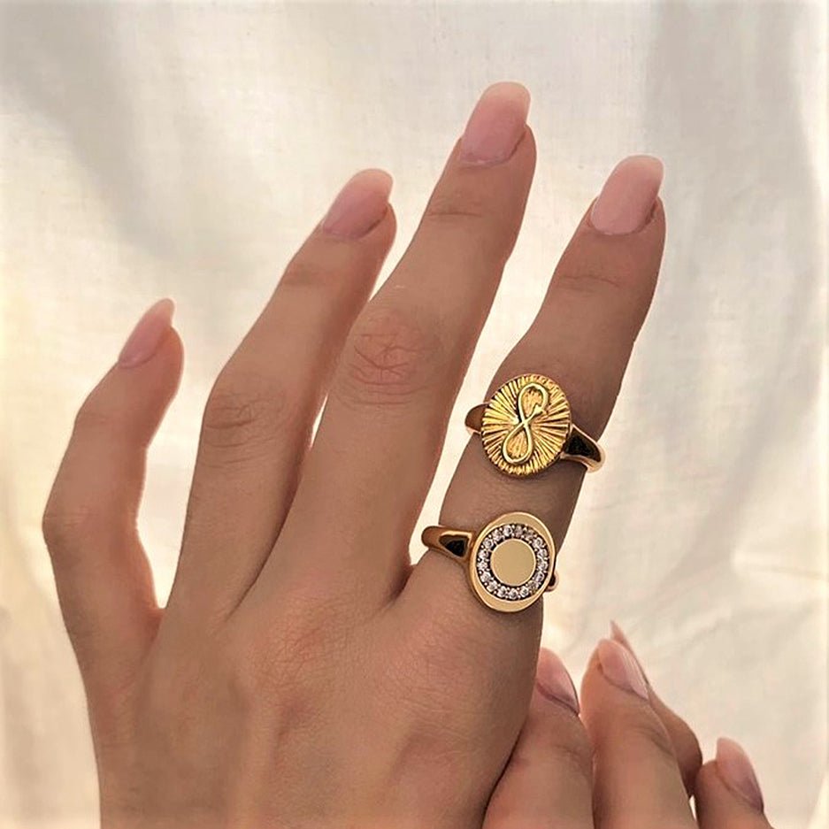 Circle of Life Signet Ring - With Love Darling