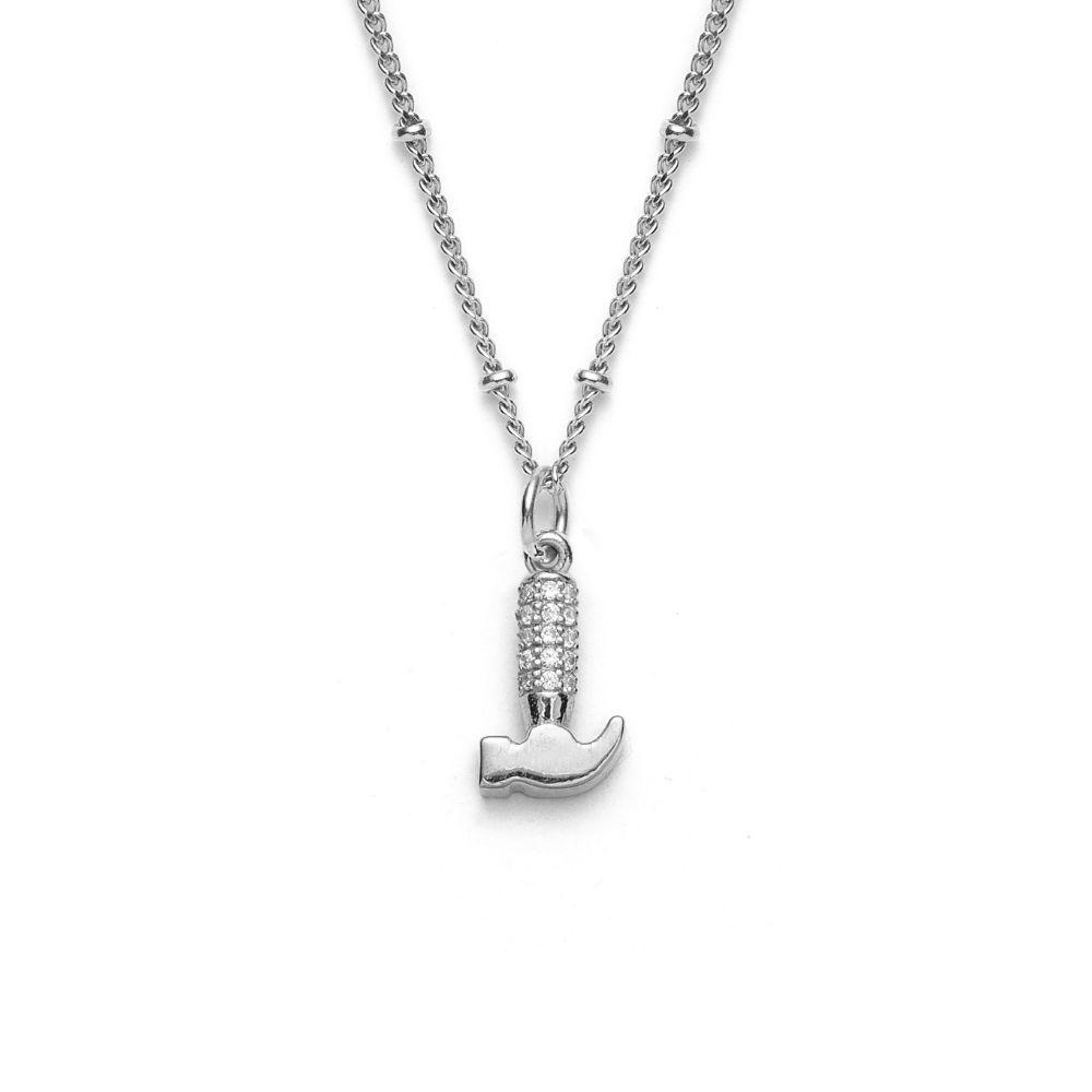 Hammer Necklace Diamond - With Love Darling