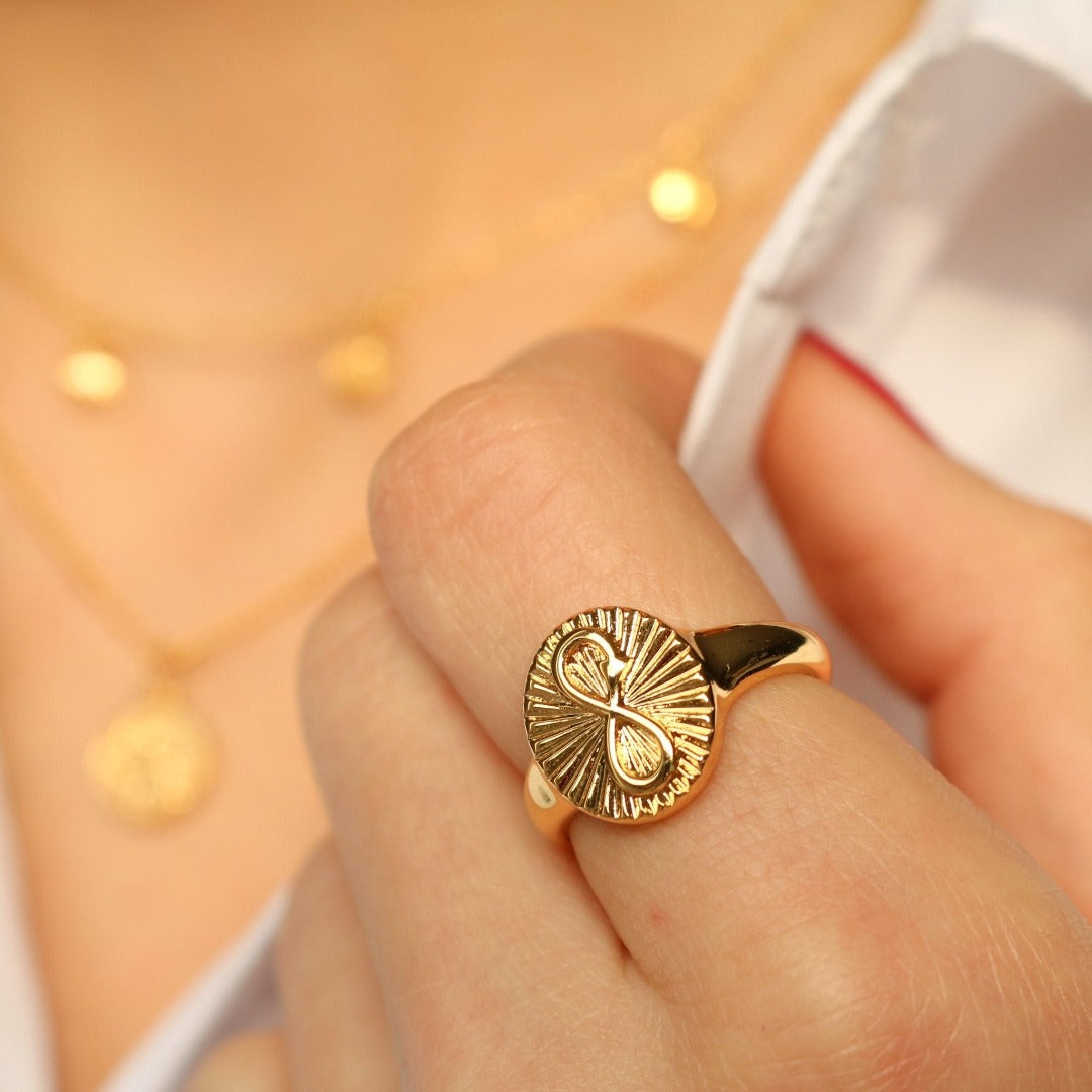 Infinity Signet Ring The Signet Collection – With Love Darling
